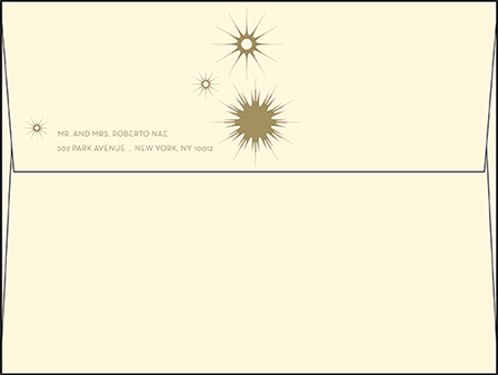 Celeste Letterpress Envelope Design Medium