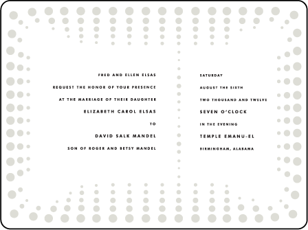 Champagne Letterpress Invitation Design Medium
