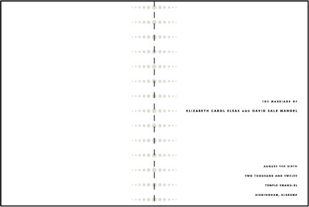 Champagne Letterpress Program Design Medium