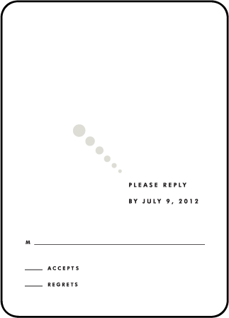 Champagne Letterpress Reply Design Medium