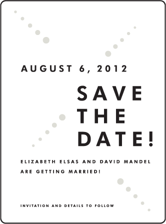 Champagne Letterpress Save The Date Design Medium