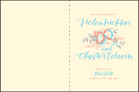 Chapin Letterpress Program Design Medium