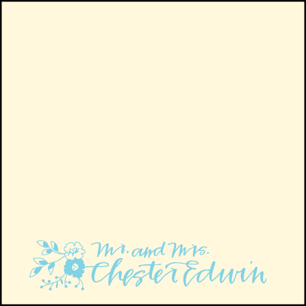 Chapin Letterpress Thank You Card Flat Design Medium