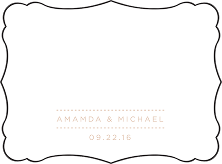 Charlotte Letterpress Placecard Flat Design Medium
