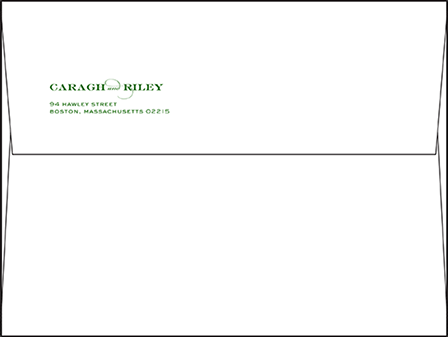 Charmed Boston Letterpress Envelope Design Medium