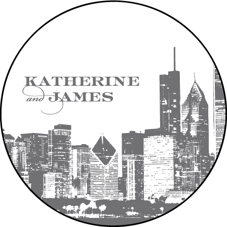 Charmed Chicago Letterpress Coaster Design Medium