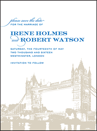 Charmed London Letterpress Save The Date Design Medium