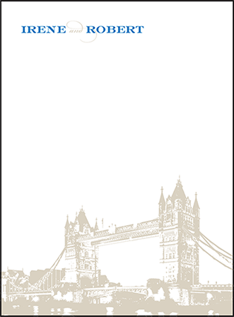 Charmed London Letterpress Thank You Card Flat Design Medium