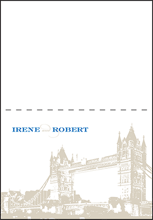 Charmed London Letterpress Thank You Card Fold Design Medium