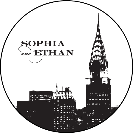 Charmed New York Letterpress Coaster Design Medium