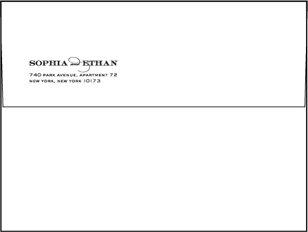 Charmed New York Letterpress Envelope Design Medium