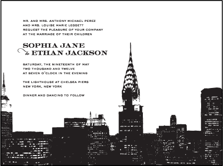 Charmed New York Letterpress Invitation Design Medium