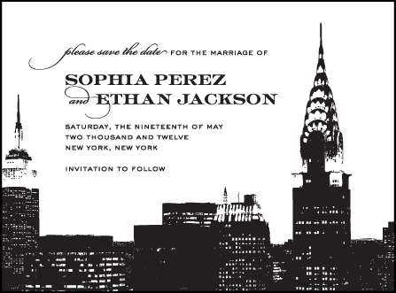 Charmed New York Letterpress Save The Date Design Medium