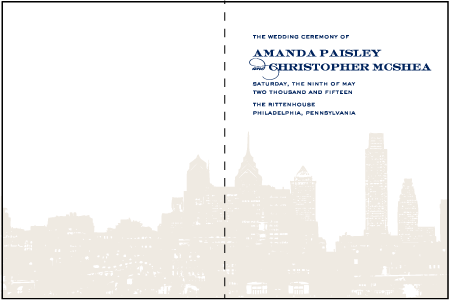 Charmed Philadelphia Letterpress Program Design Medium