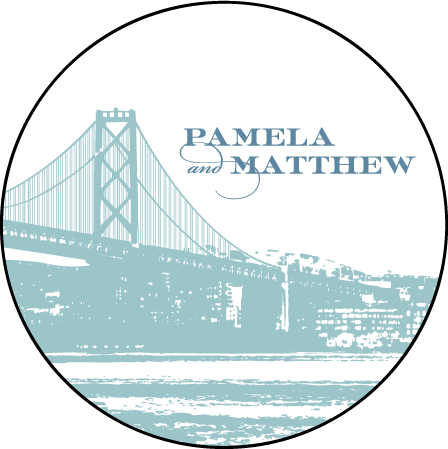 Charmed San Francisco Letterpress Coaster Design Medium