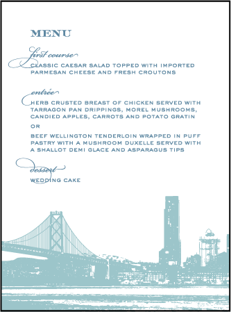 Charmed San Francisco Letterpress Menu Design Medium