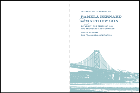 Charmed San Francisco Letterpress Program Design Medium