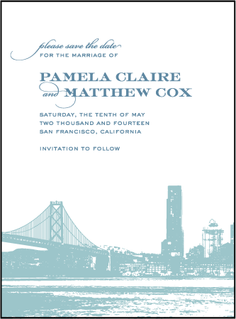 Charmed San Francisco Letterpress Save The Date Design Medium
