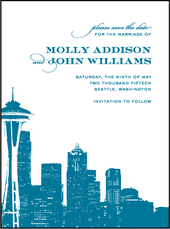 Charmed Seattle Letterpress Save The Date Design Medium