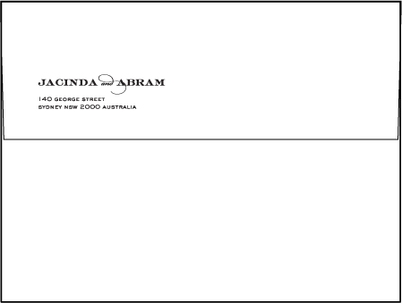 Charmed Sydney Letterpress Envelope Design Medium
