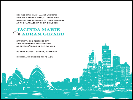 Charmed Sydney Letterpress Invitation Design Medium