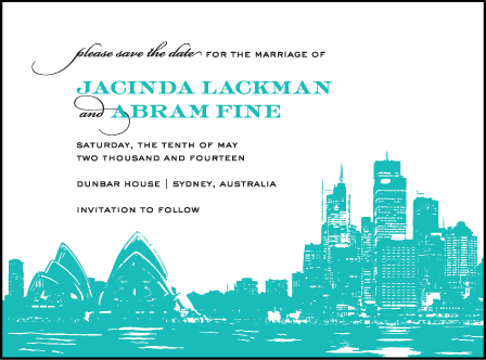 Charmed Sydney Letterpress Save The Date Design Medium