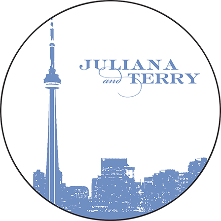Charmed Toronto Letterpress Coaster Design Medium