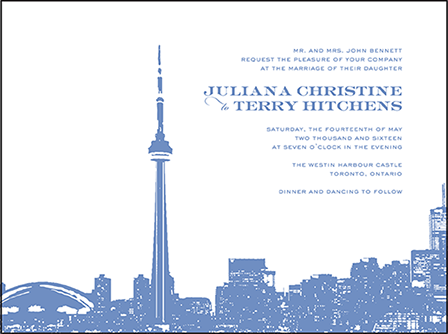 Charmed Toronto Letterpress Invitation Design Medium
