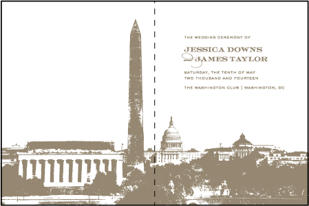 Charmed Washington DC Letterpress Program Design Medium