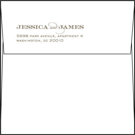 Charmed Washington DC Letterpress Save The Date Envelope Design Medium