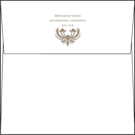 Chelsea Letterpress Envelope Design Medium