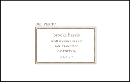 Chelsea Letterpress Reply Envelope Design Medium