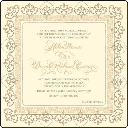 Claddagh Letterpress Invitation Design Medium