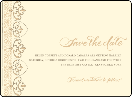 Claddagh Letterpress Save The Date Design Medium