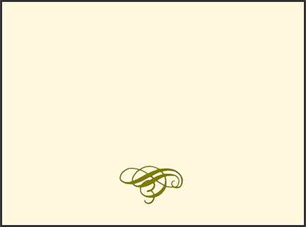 Classic Calligraphy Letterpress Placecard Flat Design Medium