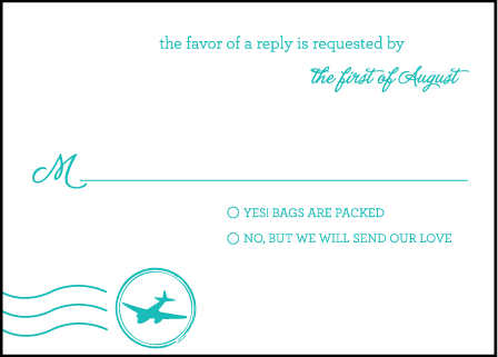 Classic Destination Letterpress Reply Design Medium