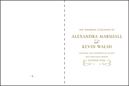 Classic Manhattan Letterpress Program Design Medium