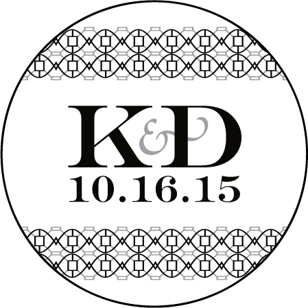 Classic Monogram Letterpress Coaster Design Medium