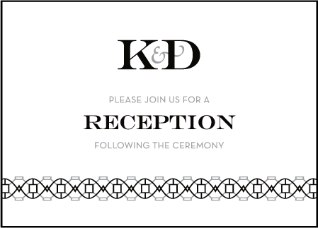 Classic Monogram Letterpress Reception Design Medium