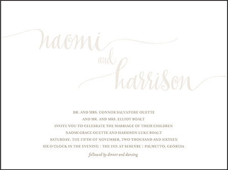 Colette Letterpress Invitation Design Medium