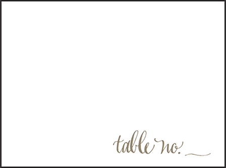 Colette Letterpress Placecard Flat Design Medium