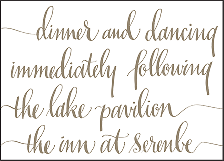 Colette Letterpress Reception Design Medium