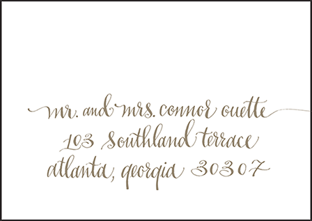 Colette Letterpress Reply Envelope Design Medium