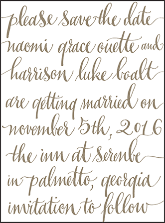 Colette Letterpress Save The Date Design Medium