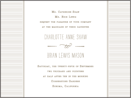 Collection Letterpress Invitation Design Medium