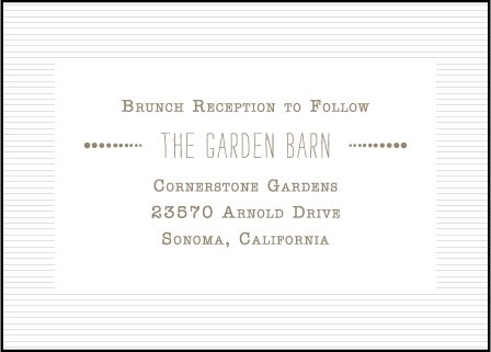 Collection Letterpress Reception Design Medium