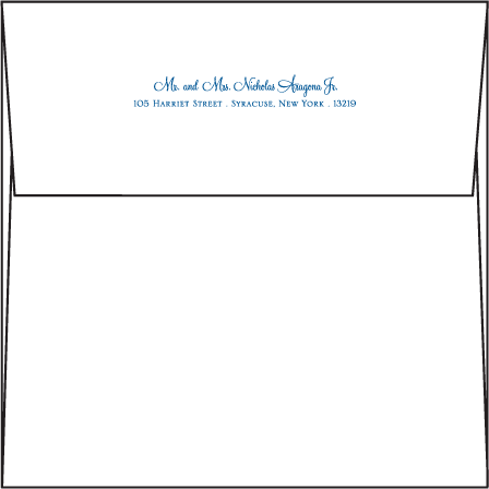 Commodore Letterpress Envelope Design Medium
