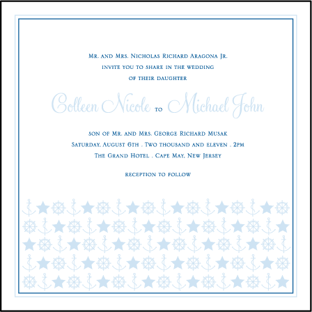 Commodore Letterpress Invitation Design Medium