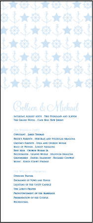 Commodore Letterpress Program Tea Design Medium