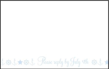 Commodore Letterpress Reply Postcard Front Design Medium